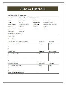 Agenda Template