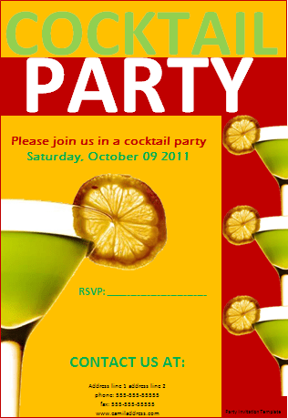 Party Invitations Templates on Party Invitation Templates   Professional Word Templates