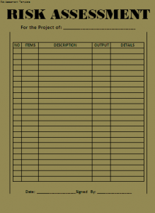 risk assessment template