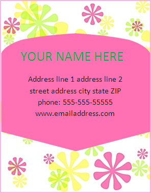 Address Label Template on Address Label Template   Professional Word Templates