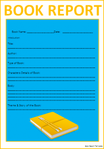 book report template