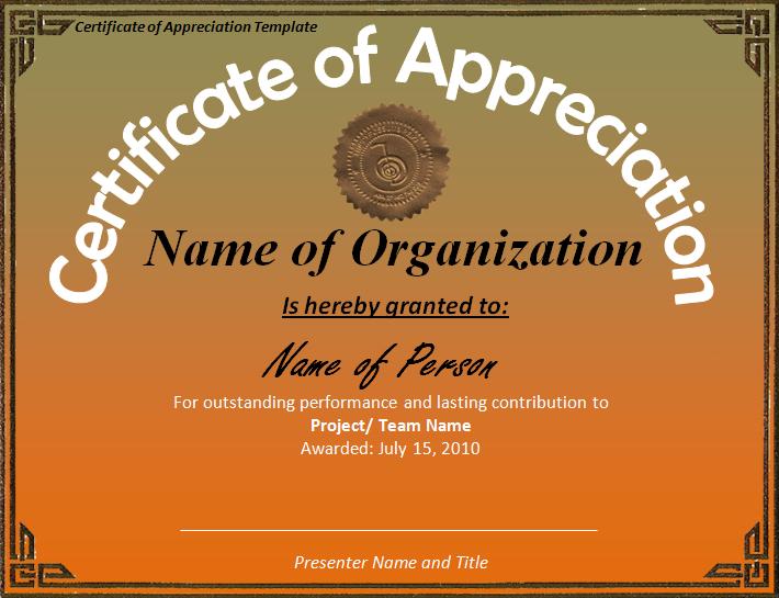 Certificate of Appreciation Template | Professional Word Templates