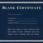School Attendance Certificate Template
