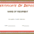 Certificate of Deposit Template