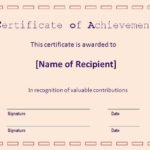 Certificate of achievement 1