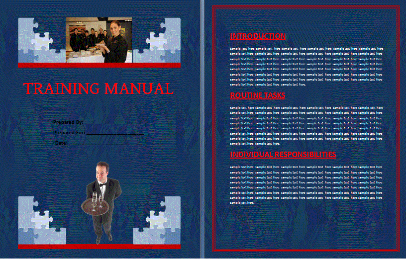 Training Manual Template Professional Word Templates