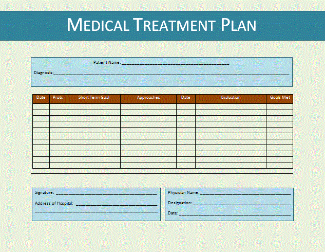 Treatment Plan Template Professional Word Templates treatment-plan-template-professional-word-templates