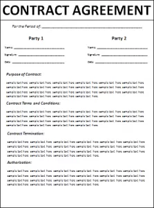 contract agreement template