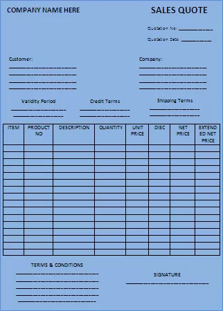 Sales-Quotation-Template Sales quotation template