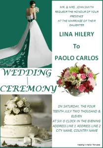 wedding invitation templates