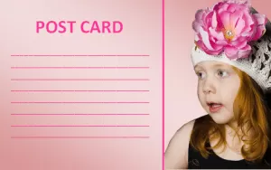 free postcard template