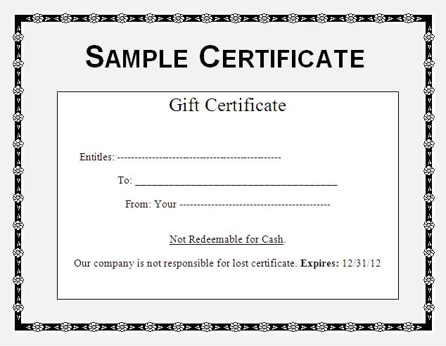Certificate of Excellence Template