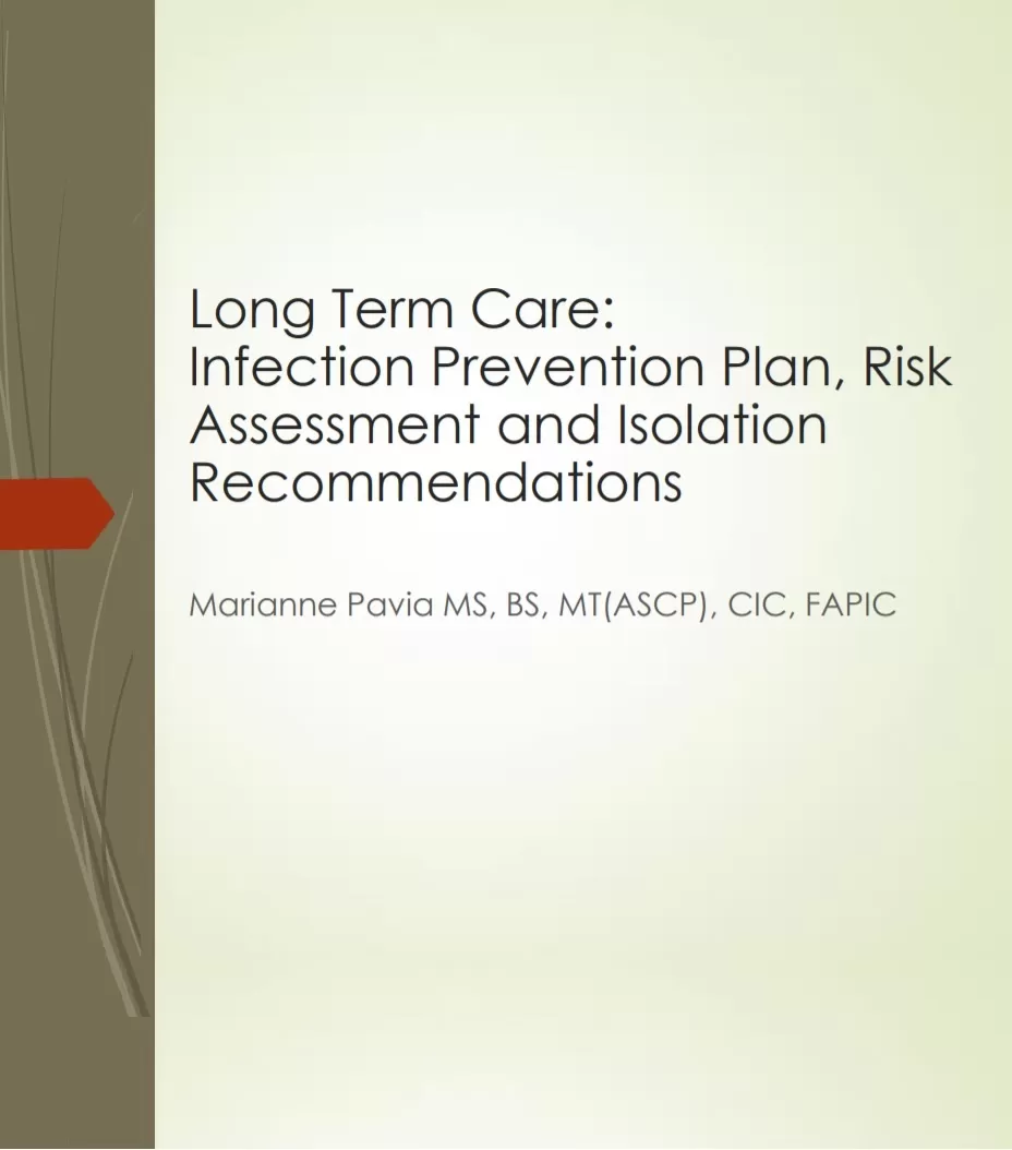 Infection Prevention Plan Template